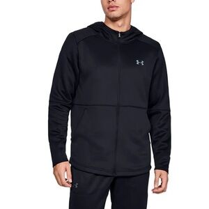 2/60$ Under Armour WarmUp Training‎ Sports Zip up Hoodie sz Large - Black